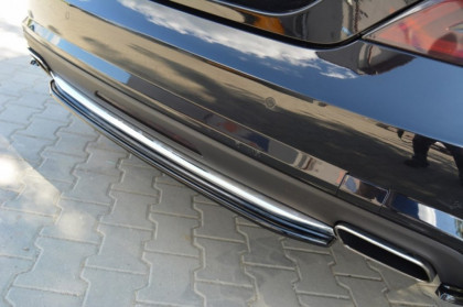 Splitter zadní, prostřední Mercedes CLS C218 (Bez žeber) 11-14 černý lesklý plast