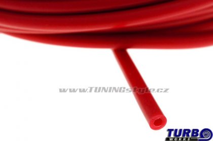 Podtlaková silikonová hadička TurboWorks Red 4mm