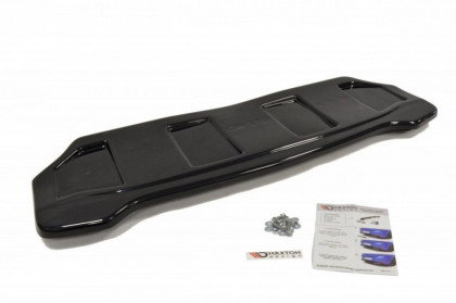 Splitter zadní, prostřední Peugeot 308 II GTI (se žebry) 15-18 černý lesklý plast