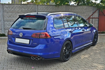 Splitter zadní, prostřední VW Golf 7 R Estate (Bez žeber) 13- černý lesklý plast