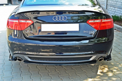 Splittery zadní, boční Audi A5 S-Line 07-11 černý lesklý plast