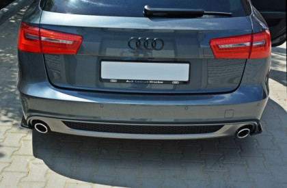 Splittery zadní, boční Audi A6 C7 S-Line Avant 2011- černý lesklý plast