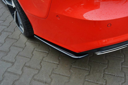 Splittery zadní, boční Audi A7 S-Line facelift 14- černý lesklý plast