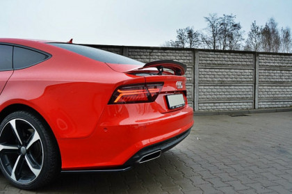 Splittery zadní, boční Audi A7 S-Line facelift 14- carbon look