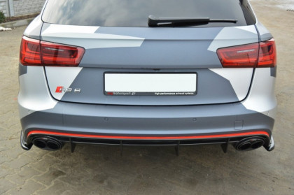 Splittery zadní, boční Audi RS6 C7 13- černý lesklý plast