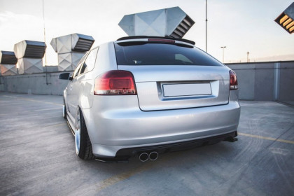 Splittery zadní, boční Audi S3 8P 06-08 facelift Model 06-08 černý lesklý plast