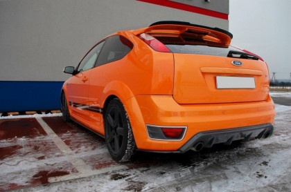 Splittery zadní, boční Ford Focus MK2 ST předfacelift (pasuje do zadního difuzoru) 04-07 černý lesklý plast