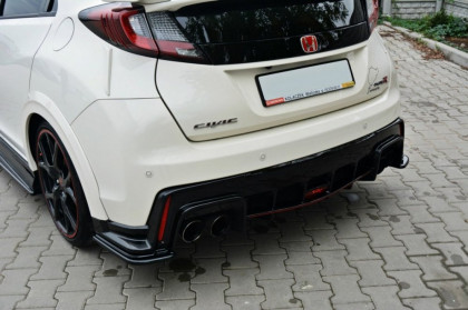 Splittery zadní, boční Honda Civic IX Type R 15- černý lesklý plast