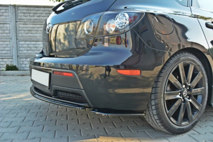 Splittery zadní, boční Mazda 3 MPS MK1 před facelift 06-08 černý lesklý plast