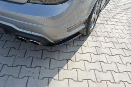 Splittery zadní, boční Mercedes C-Class W204 AMG-Line facelift 11-14 černý lesklý plast