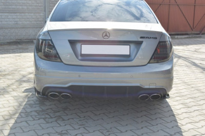 Splittery zadní, boční Mercedes C-Class W204 AMG-Line facelift 11-14 černý lesklý plast