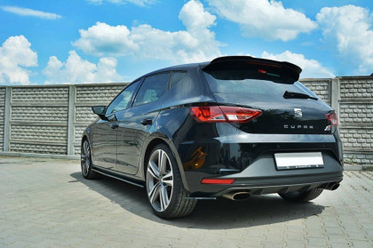 Splittery zadní, boční Seat Leon III Cupra / FR černý lesklý plast