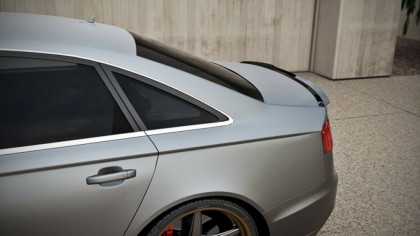 Spoiler Maxton Audi A6 C7 S-Line Sedan černý lesklý plast