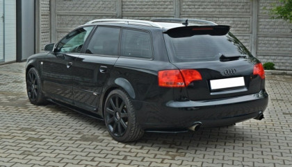 Prahové lišty Audi S4 B6 černý lesklý plast
