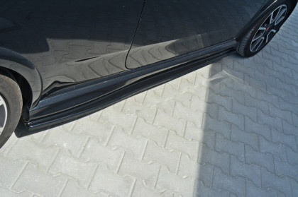 Prahové lišty Fiat Punto Evo Abarth 10-14 černý lesklý plast