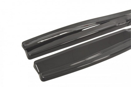 Prahové lišty Fiat Punto Evo Abarth 10-14 černý lesklý plast