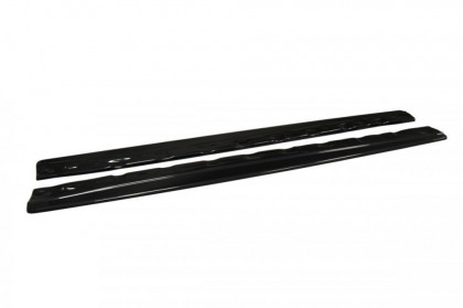 Prahové lišty Honda Civic Mk9 Facelift 14-17 černý lesklý plast