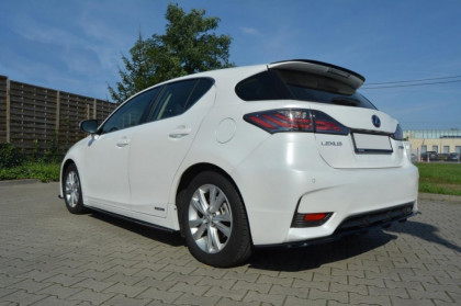 Prahové lišty Lexus CT Mk1 Facelift 13-17 černý lesklý plast