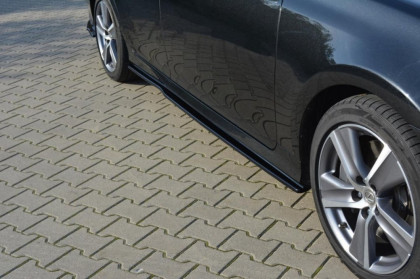 Prahové lišty Lexus GS Mk4 Facelift 2015- černý lesklý plast