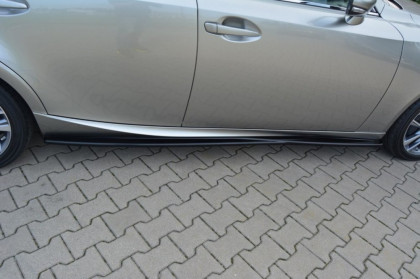 Prahové lišty Lexus IS Mk3 13- černý lesklý plast