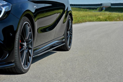 Prahové lišty Mercedes A W176 AMG Facelift carbon look