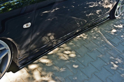 Prahové lišty Saab 9-3 Turbo X 07-11 černý lesklý plast