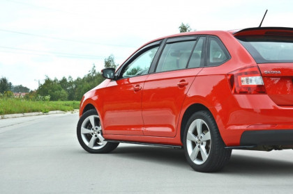 Prahové lišty Škoda Rapid Spaceback 12- carbon look