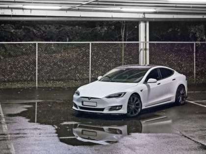 Prahové lišty Tesla Model S Facelift 16- carbon look