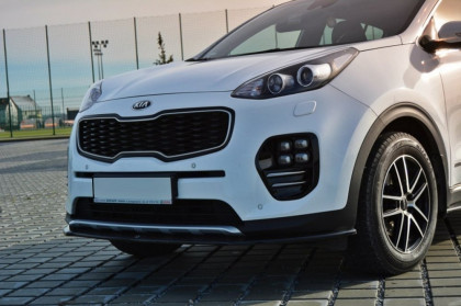 Spojler pod nárazník lipa KIA SPORTAGE mk4 GT-Line černý lesklý plast