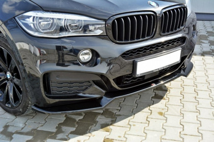 Spojler pod nárazník lipa v.1 BMW X6 F16 MPACK černý lesklý plast