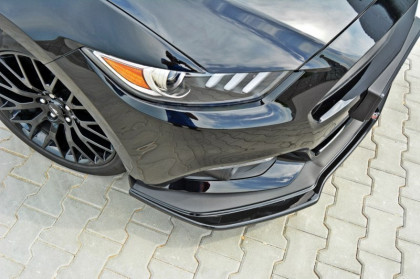 Spojler pod nárazník lipa v.1 FORD MUSTANG MK6 GT černý lesklý plast