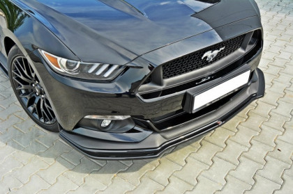 Spojler pod nárazník lipa v.1 FORD MUSTANG MK6 GT černý lesklý plast