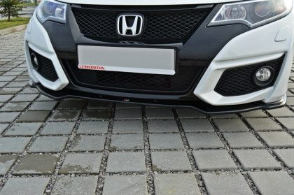 Spojler pod nárazník lipa Honda Civic Mk9 Facelift černý lesklý plast