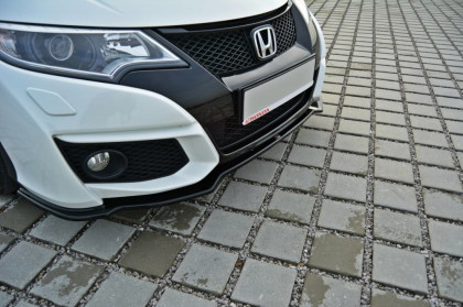 Spojler pod nárazník lipa Honda Civic Mk9 Facelift černý lesklý plast
