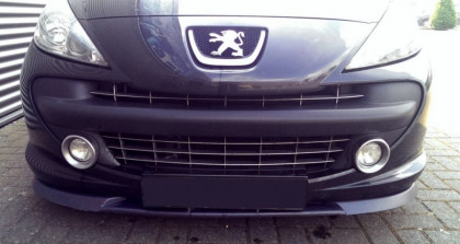 Spojler pod nárazník lipa  Peugeot 207 před faceliftem černý lesklý plast