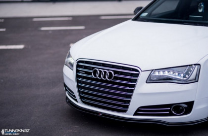 Spojler pod nárazník lipa V.1 Audi A8 D4 carbon look