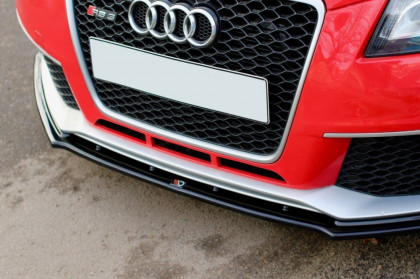 Spojler pod nárazník lipa V.1 Audi RS3 8P černý lesklý plast