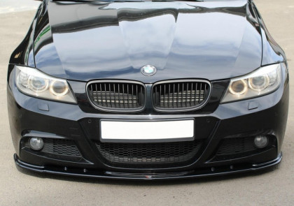 Spojler pod nárazník lipa V.1 BMW 3 E91 M-PACK FACELIFT černý lesklý plast