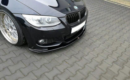 Spojler pod nárazník lipa V.1 BMW 3 E92 M-PACK FACELIFT černý lesklý plast