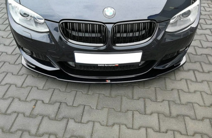 Spojler pod nárazník lipa V.1 BMW 3 E92 M-PACK FACELIFT černý lesklý plast