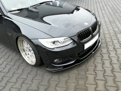 Spojler pod nárazník lipa V.1 BMW 3 E92 M-PACK FACELIFT černý lesklý plast