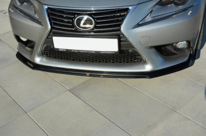 Spojler pod přední nárazník lipa V.1 Lexus IS Mk3 černý lesklý plast