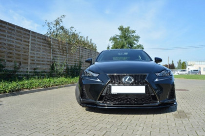 Spojler pod nárazník lipa V.1 Lexus IS Mk3 Facelift F-Sport černý lesklý plast