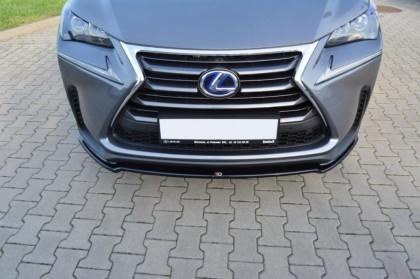 Spojler pod nárazník lipa V.1 Lexus NX Mk1 černý lesklý plast