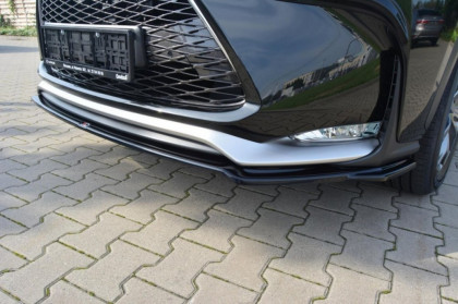 Spojler pod nárazník lipa V.1 Lexus NX Mk1 F-Sport černý lesklý plast