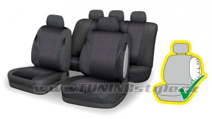 Potahy sedadel sada 9ks JACK  II. AIRBAG