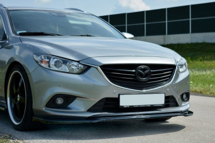 Spojler pod nárazník lipa V.1 Mazda 6 GJ (Mk3) černý lesklý plast