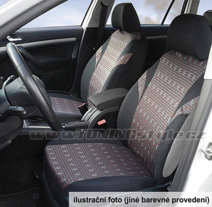 Potahy sedadel sada 9ks POLY barevné AIRBAG