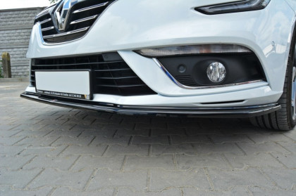Spojler pod nárazník lipa V.1 Renault Megane Mk4 Hatchback černý lesklý plast