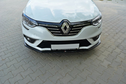 Spojler pod nárazník lipa V.1 Renault Megane Mk4 Hatchback černý lesklý plast